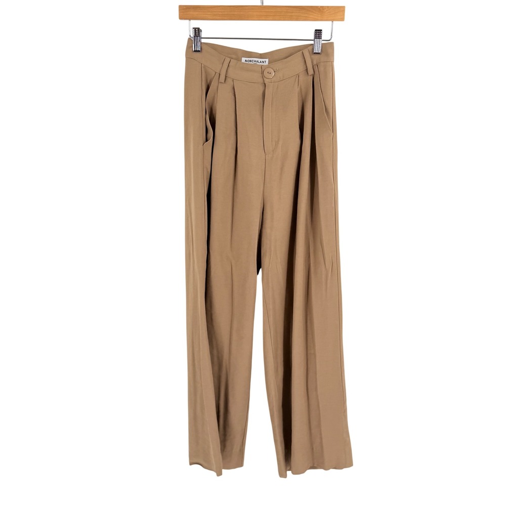 Nonchalant Label Pleated Wide Leg Trousers Pants Size S‎ Minimalist Luxury